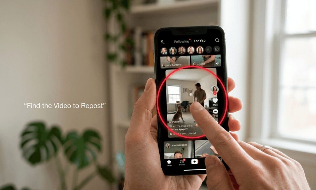 how to repost on tiktok
